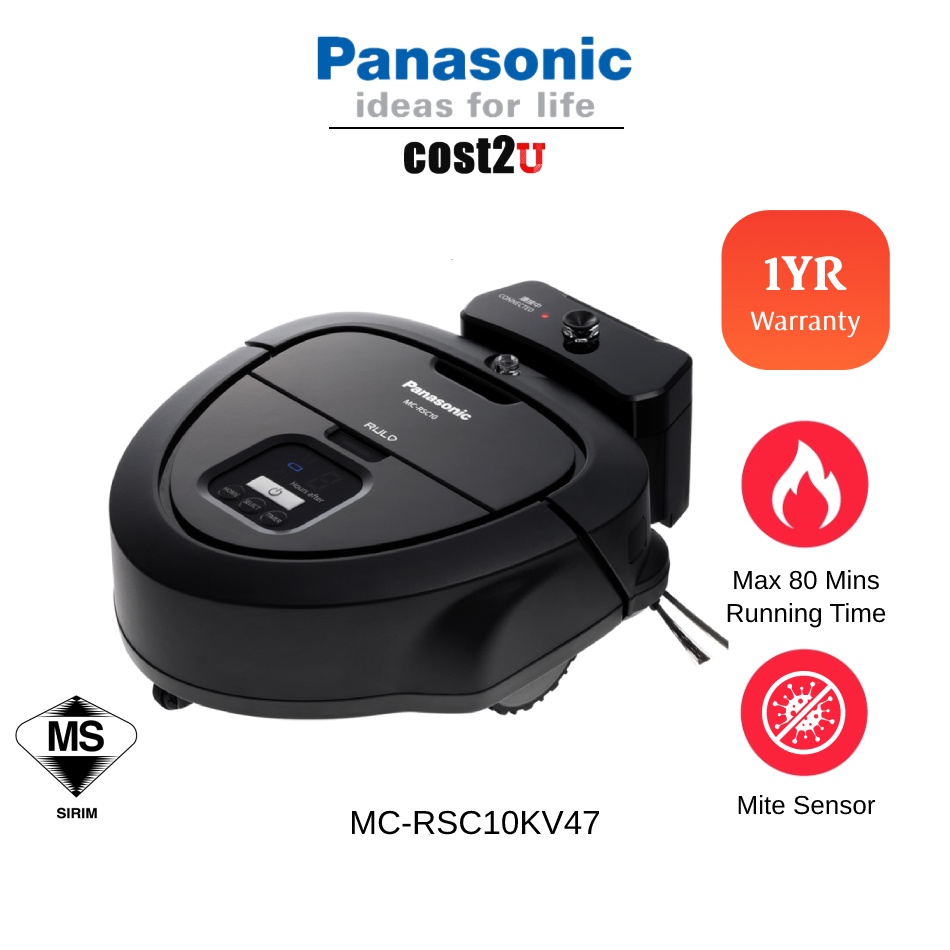Panasonic Mini RULO Robotic Vacuum Cleaner | MC-RSC10KV47 MC-RSC10
