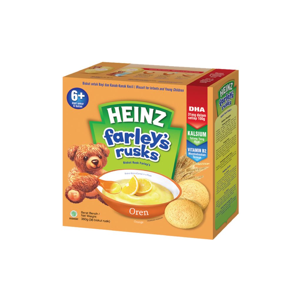 Heinz Farley's Rusks (Original, Banana, Orange) 120g, 240g, 360g ...