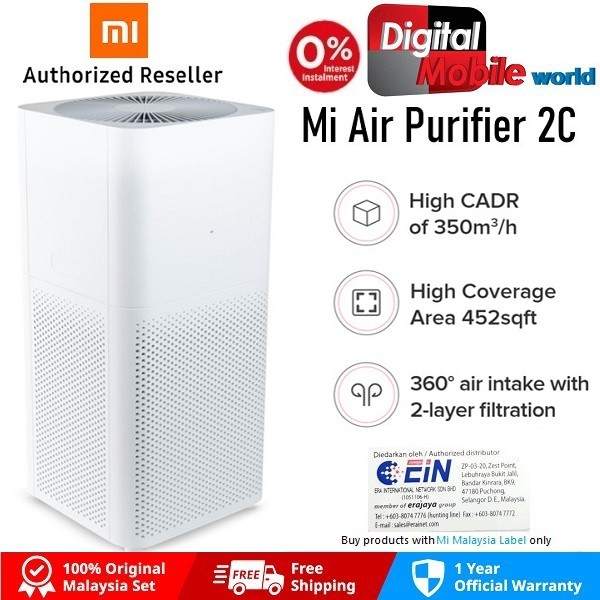 Xiaomi Original Mi Air Purifier 2C With 1 Year Warranty By Xiaomi ...