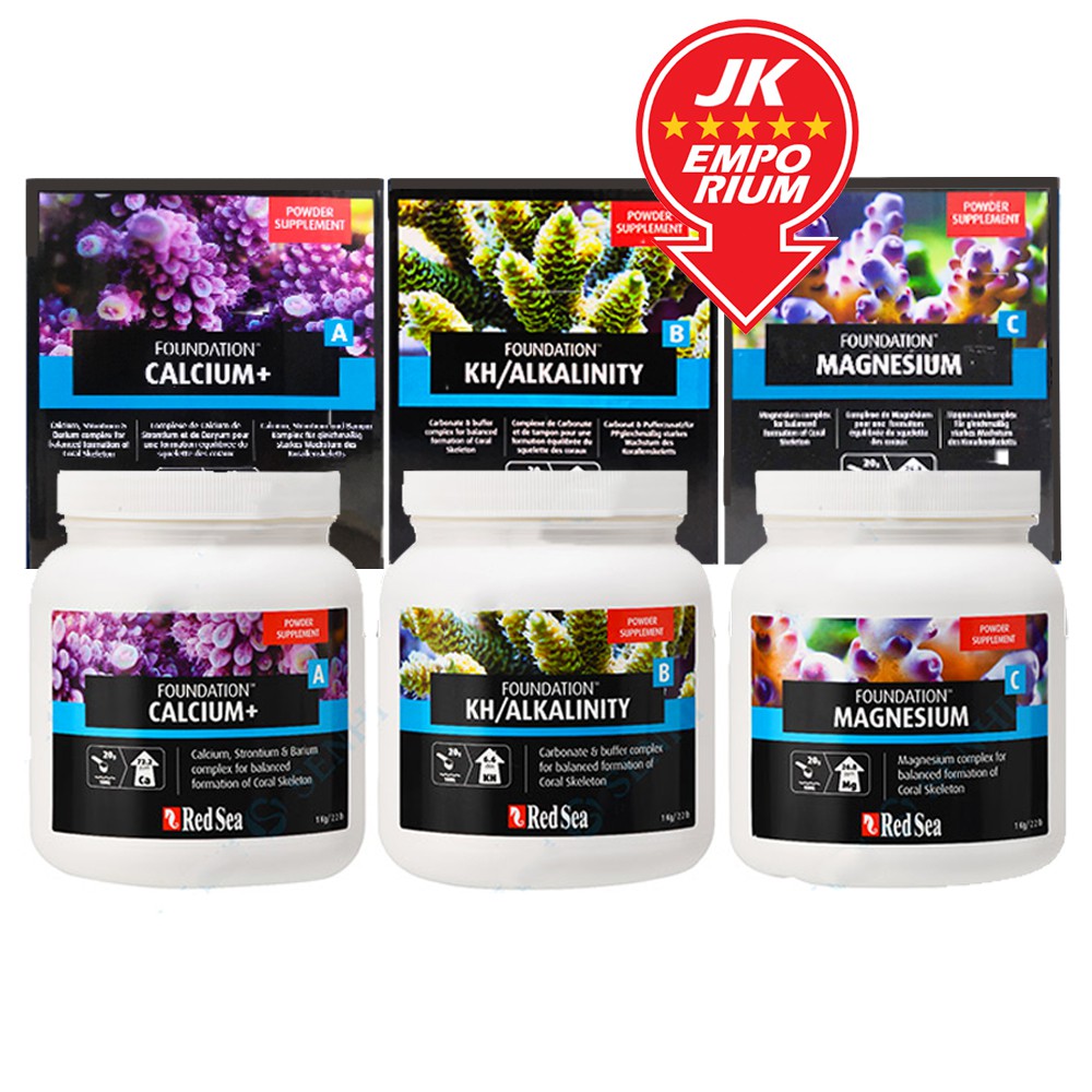 1kg Red Sea Reef Foundation A B C Calcium Kh Alkalinity Magnesium Coral Supplement Calcium