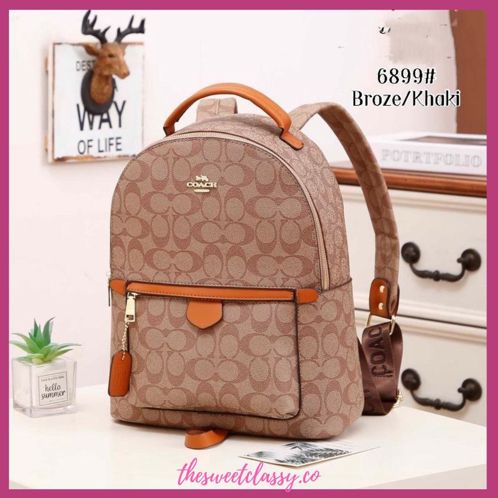 COACH Backpack Women's Branded 6899 Shopee Malaysia