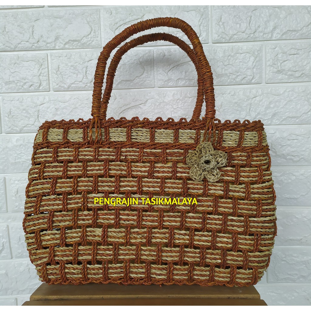 Pandan Lilit Rara Bag Bloated Model Unique Ethnic Women's Tote Bag ...