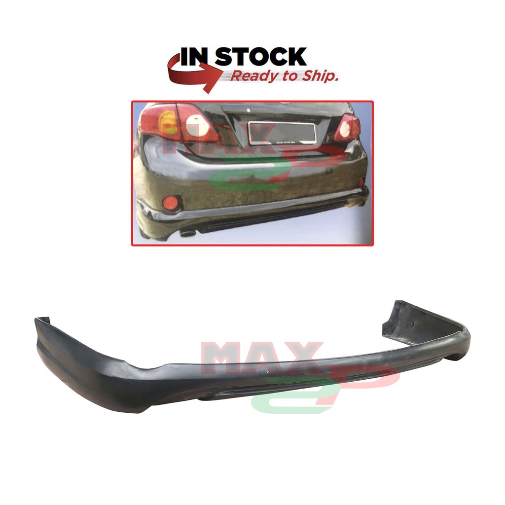 Toyota Corolla Altis 10th Gen (2008-2012) SPORT Rear Back Bumper Skirt ...