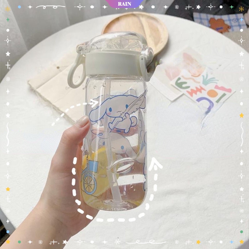 Kawaii Sanrio Cinnamoroll Space Cup DIY Ins Wind Summer Water Cup High ...