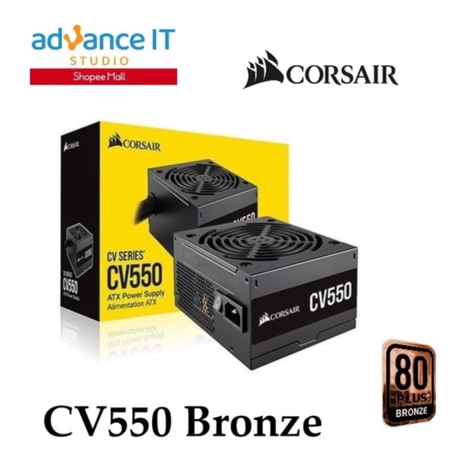 Corsair CV Series™ CV550 — 550 Watt 80 Plus® Bronze Certified PSU ...