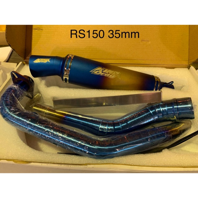 RS150 KING DRAG EXHAUST TITANIUM 35MM Shopee Malaysia