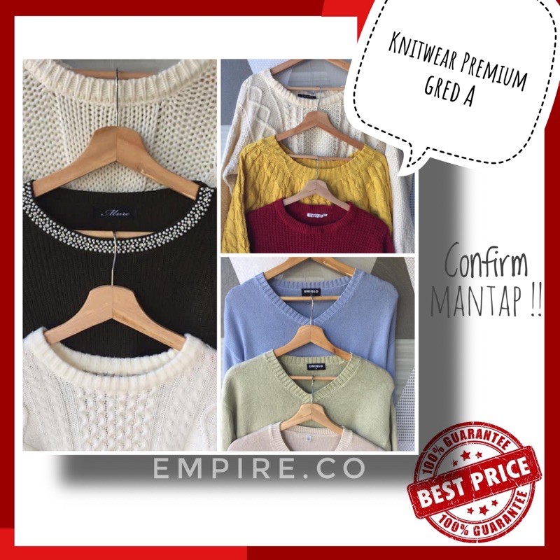 Knitwear Premium Gred A Bundle, Preloved Borong 10pcs RM35