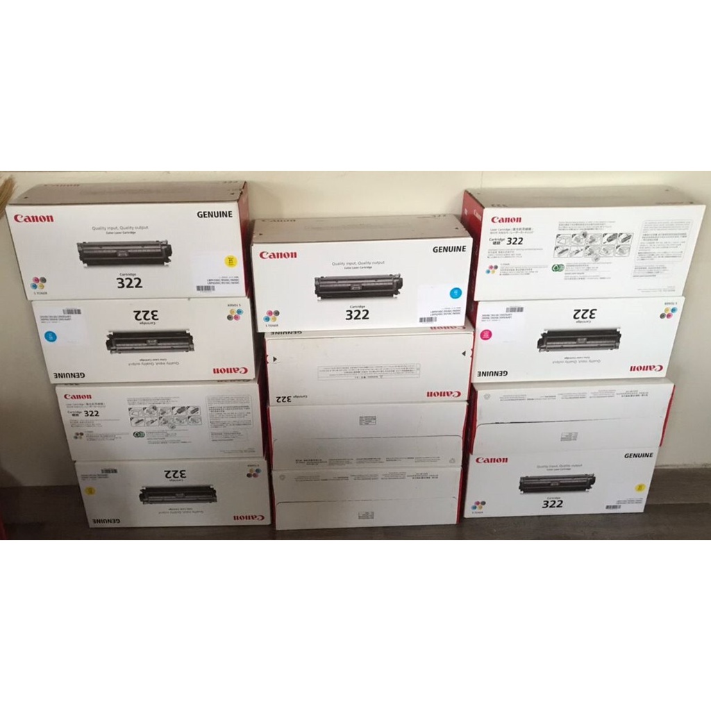 CANON CARTRIDGE 322 BLACK / CYAN / MAGENTA / YELLOW | Shopee Malaysia