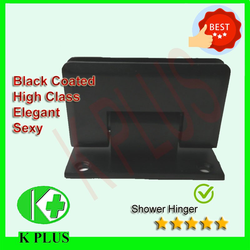 Black Shower Screen hinger bathroom glass holder engsel kaca mandi ...