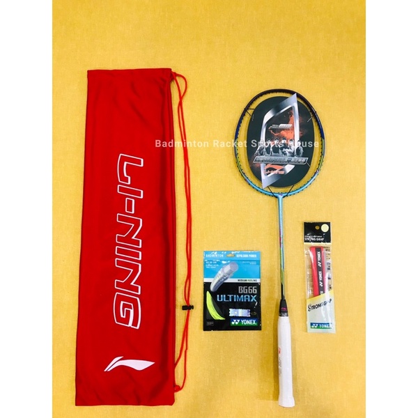 LINING WINDSTORM Blue 72 Badminton Racket Max28lbs 4UG5 | Shopee Malaysia
