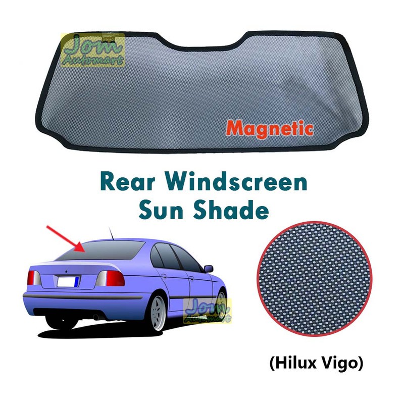 Rear Windscreen Sun Shade Toyota Hilux Vigo Shopee Malaysia