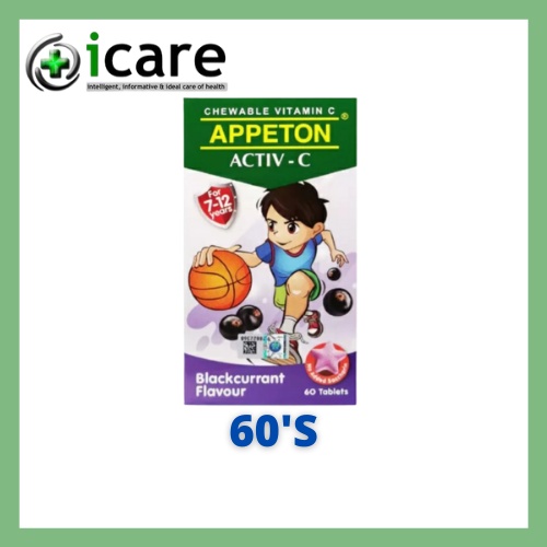 APPETON ACTIV-C VITAMIN C (BLACKCURRANT) 60'S ( EXP DATE : 05/2027 ...