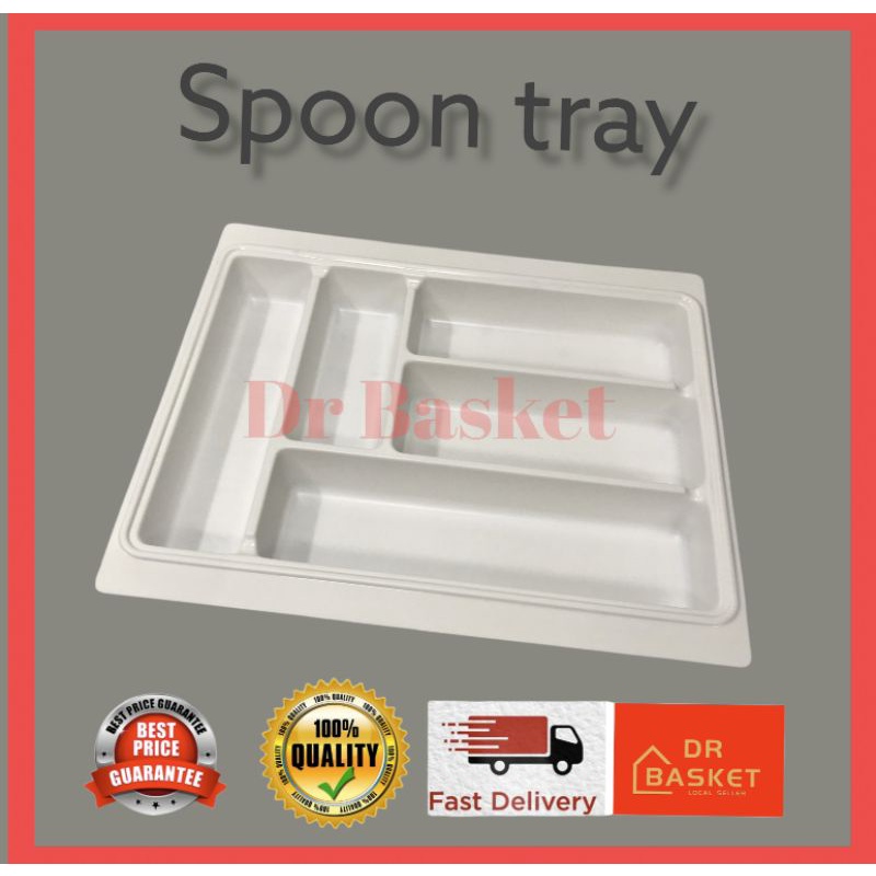 🔥🔥🔥ready stock👍👍👍PVC spoon tray fork knife chopstick cutlery tray white ...