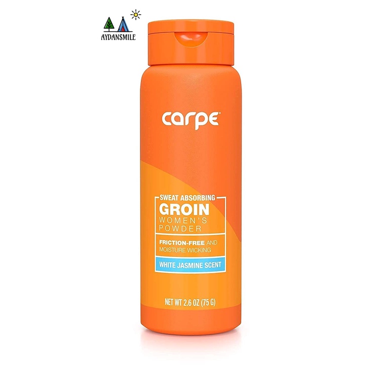 Carpe NoSweat Groin Powder (For Women) Designed for Maximum Sweat
