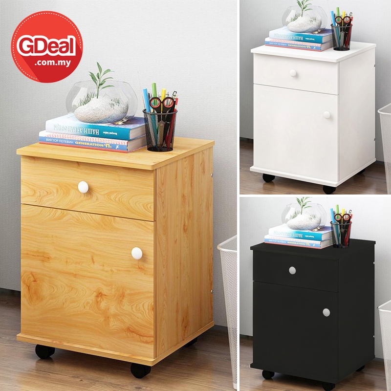 GDeal Modern 2 Drawer Wooden Bedroom Nightstands Cabinet Bedside Table ...