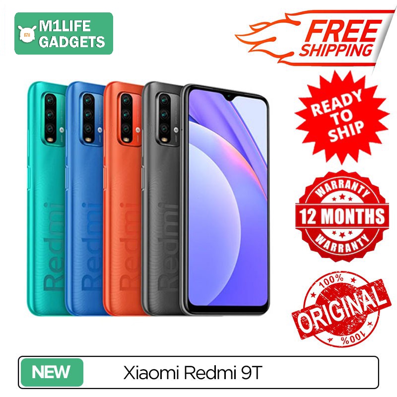 READY STOCK] Xiaomi Redmi 9T (4GB+64GB)/(6GB+128GB) | FREE