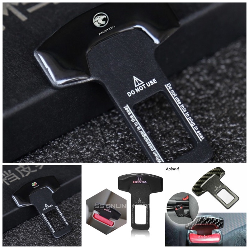 Seat belt outlet buckle alarm stopper