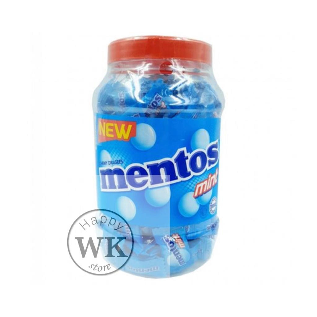 Mentos Mint Chewy Dragees Jar 200 Butir 540g Shopee Malaysia 6812