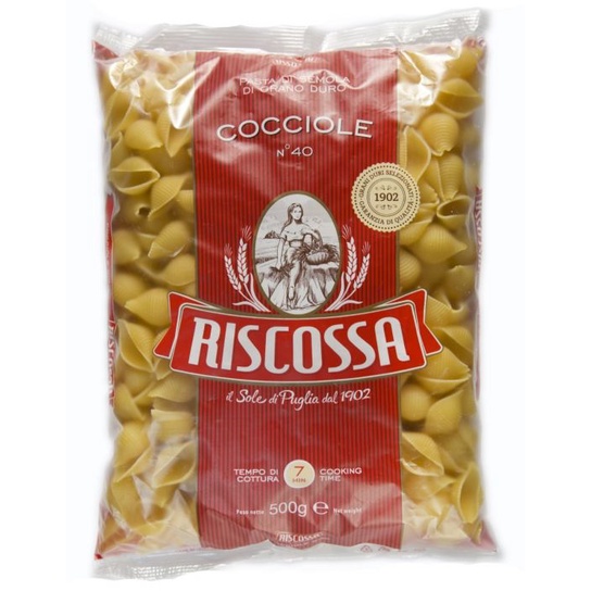 Riscossa Durum Wheat Semolina Shell #40 500gm (Italy) SKU#009406 ...