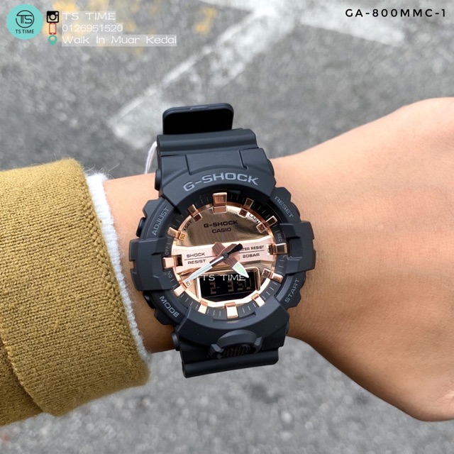 G SHOCK ROSE GOLD COLOR GA-800 / GA-800MMC-1 / GA-800MMC-1A 
