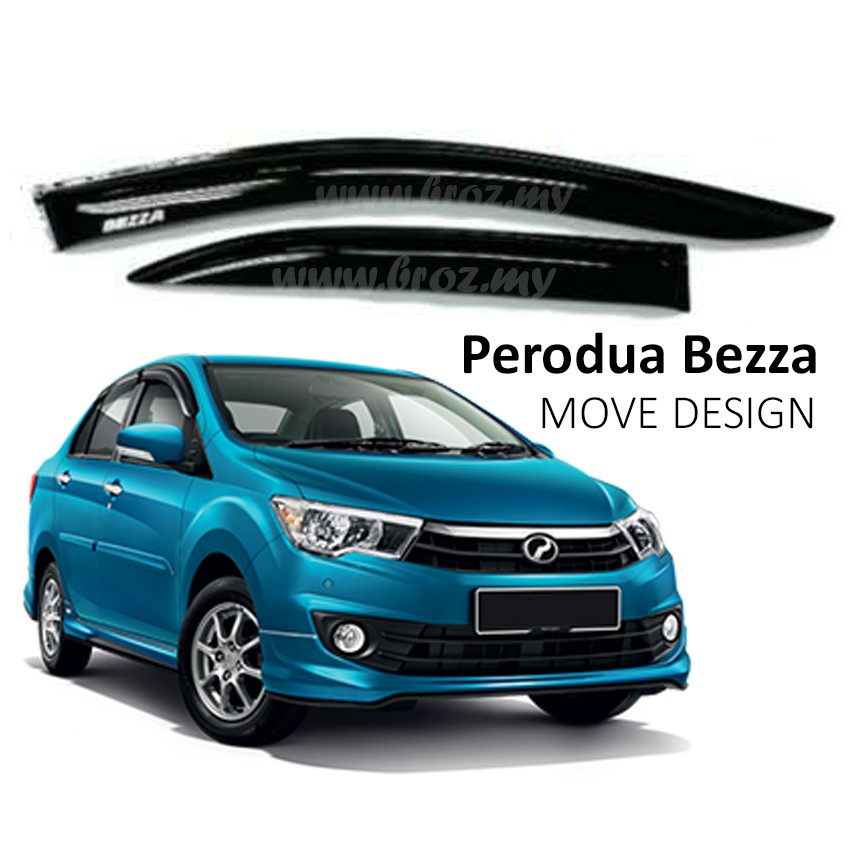 Air Press Window Door Visor For Perodua Bezza - MOVE Design (4Pcs x ...