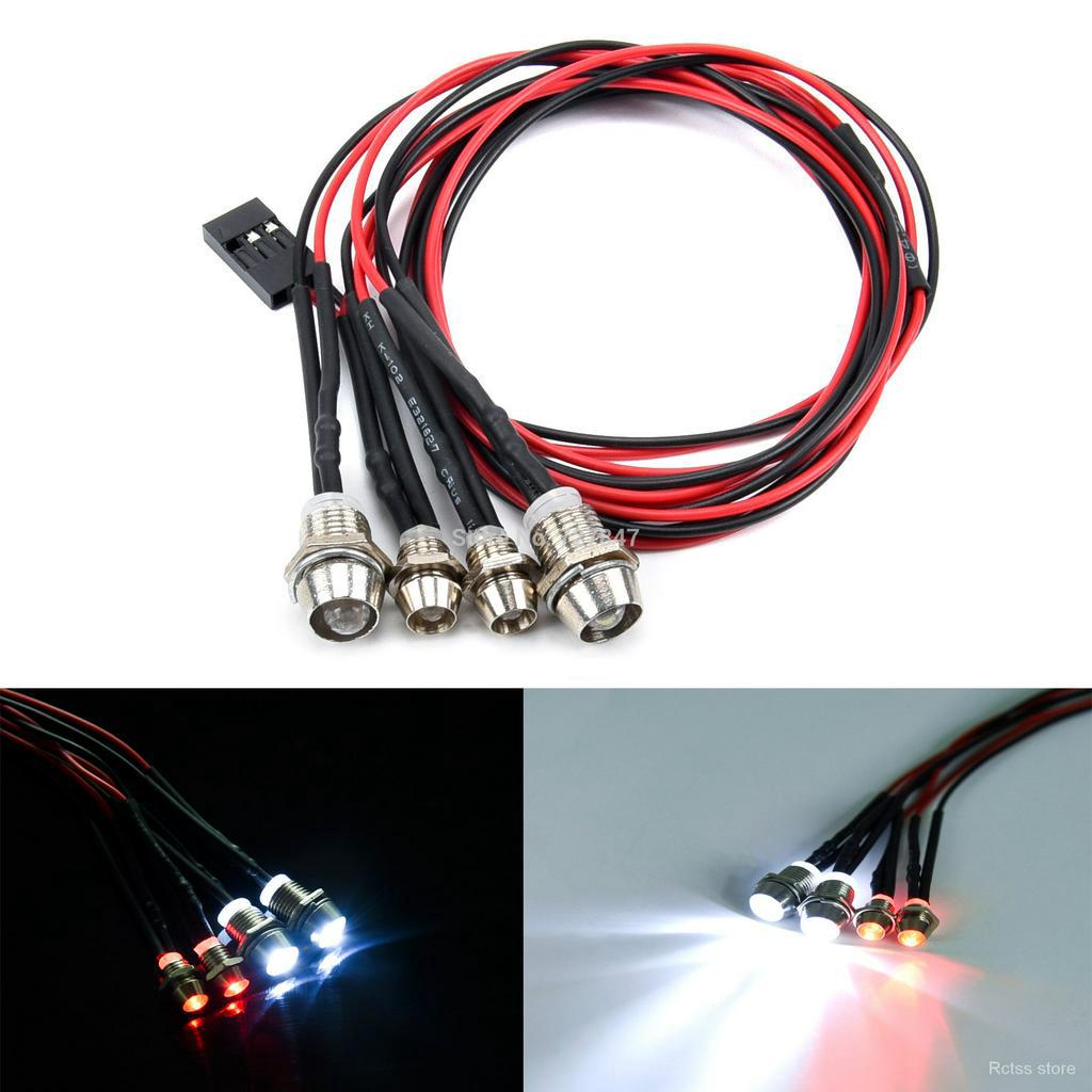 4pcs/lot RC Model Drift Car LED 5mm & 3mm Night headlamps headlights ...