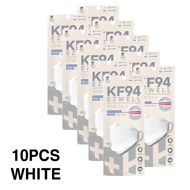 [EZWELL] Ezwell KF94 Yellow Dust Protection Mask 1P/10P (2Color