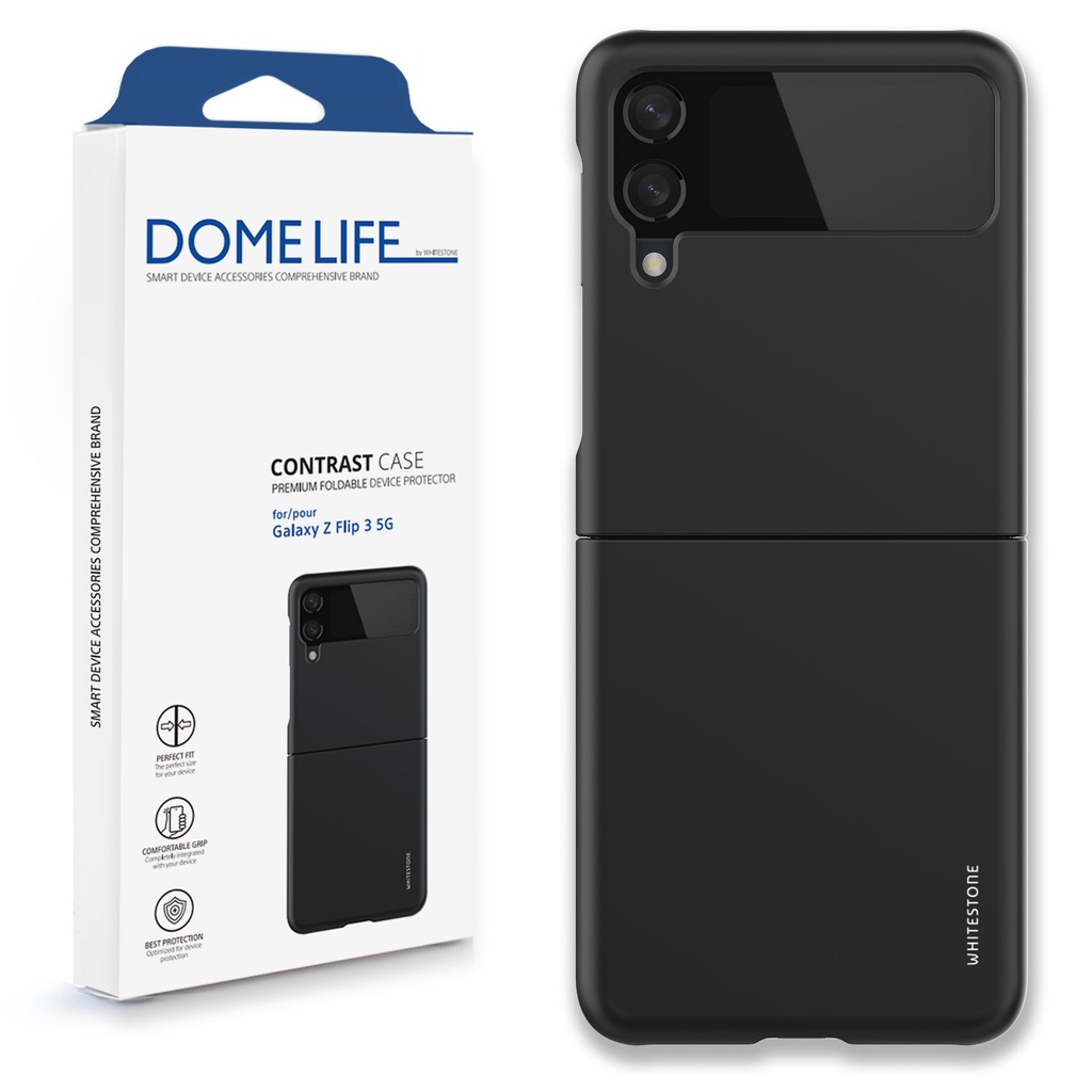 Case Samsung Galaxy Z FLIP 3d WHITESTONE Dome Contrast Slim Casing ...