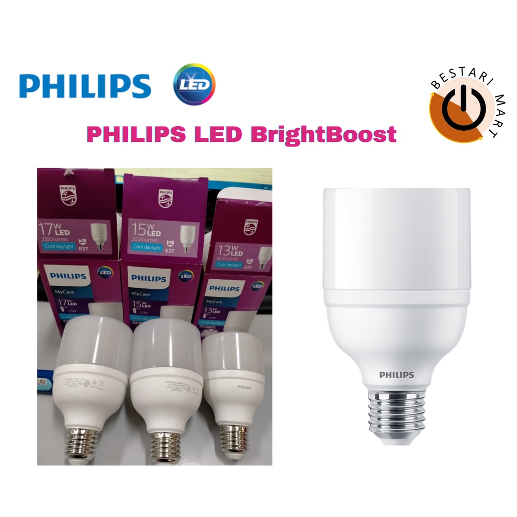 Philips Led Brightboost Ledbright E27 3000k 6500k Shopee Malaysia 