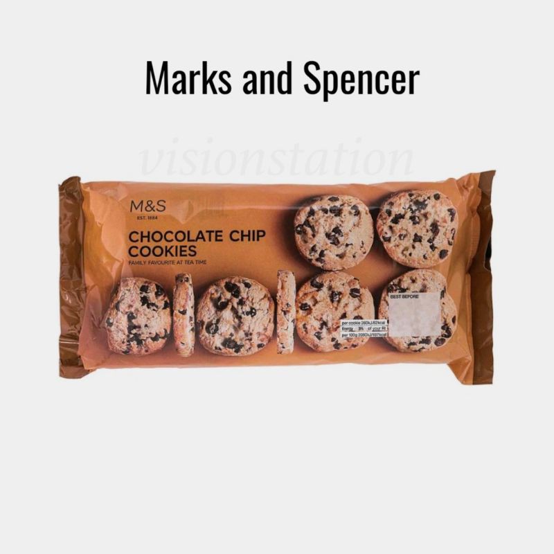 Marks and Spencer Chocolate chip cookies (400g) Shopee Malaysia