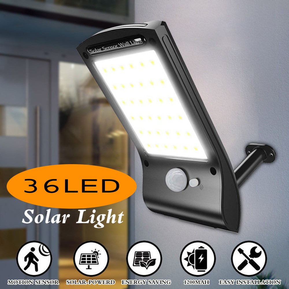 Solar Motion Sensor Garden Security Outdoor Light Waterproof