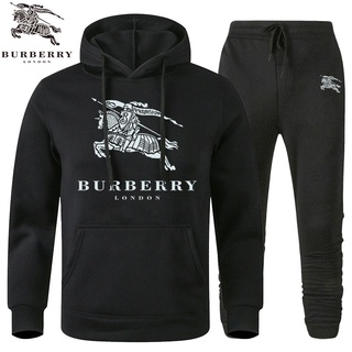 Burberry Hoodies Men Women Sets Autumn Winter Men Hooded Sweater Fashion  Brand Sports Sweater + Burberry Pants Casual Set Two-Piece Suit | Shopee  Malaysia