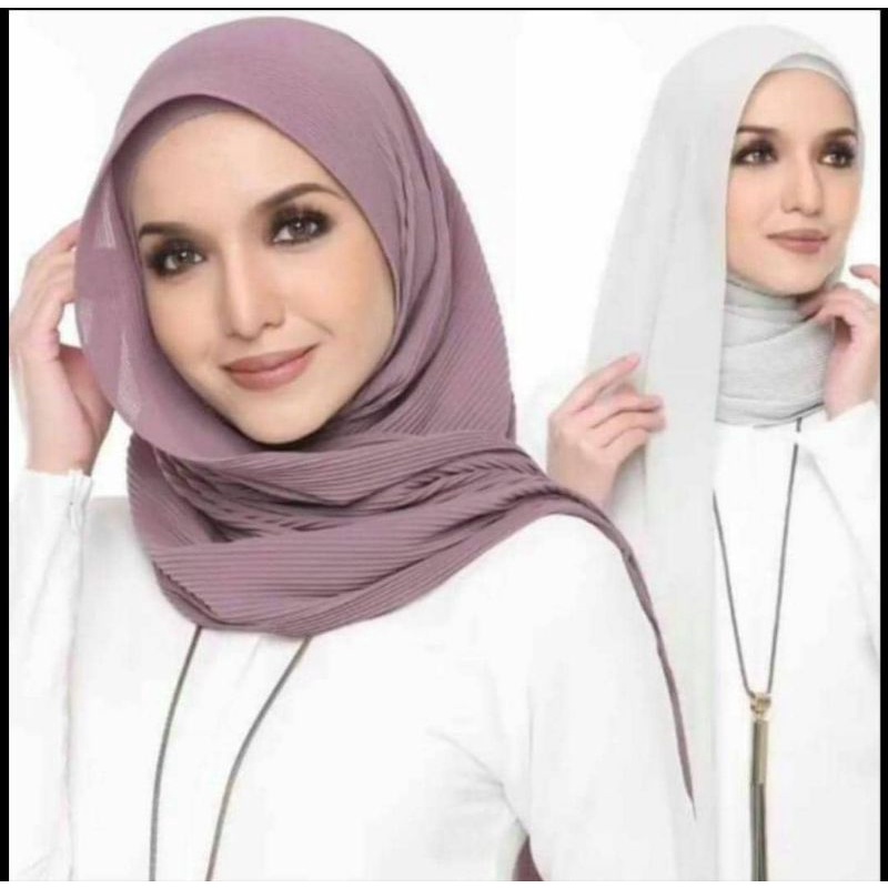 shawl crush pleated