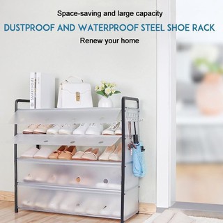 Multi-layer Shoe Storage Rack With Cover, Dustproof Household Shoe