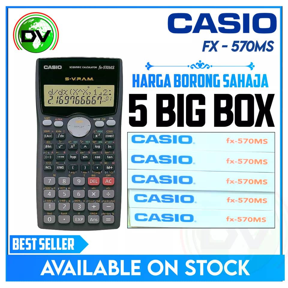 CASIO fx-570MS Calculator – Wholesale Price Only | Shopee Malaysia
