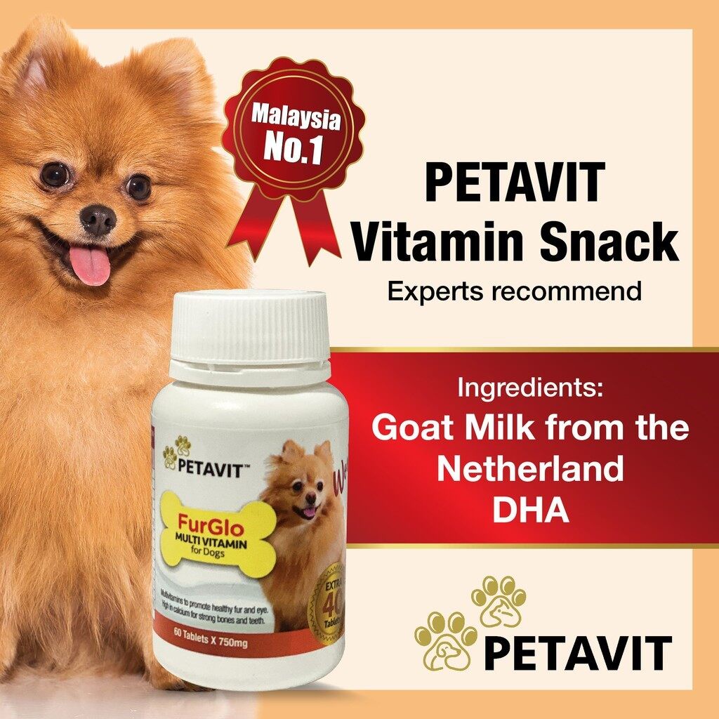 [READY STOCK] Petavit Dog Vitamin FurGlo Multi Vitamin for Dog DHA