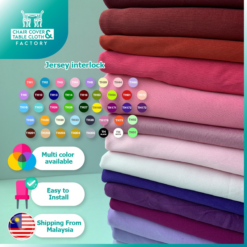 (PG2)JC Interlock Fabric for Decoration/ Curtain/ Table Cloth/ Backdrop ...