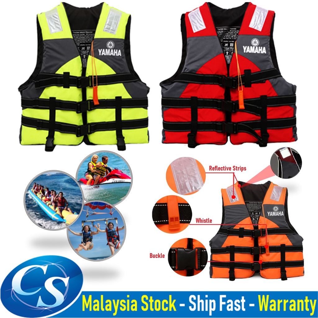 Yamaha Life Vest Jacket Kids & Adults Marine Safety Outdoor Water Sport ...