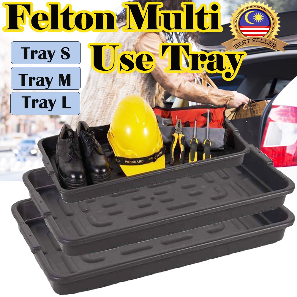Felton Multi Use Car Boot Tray Plastic/Dulang But Kereta Shopee Malaysia