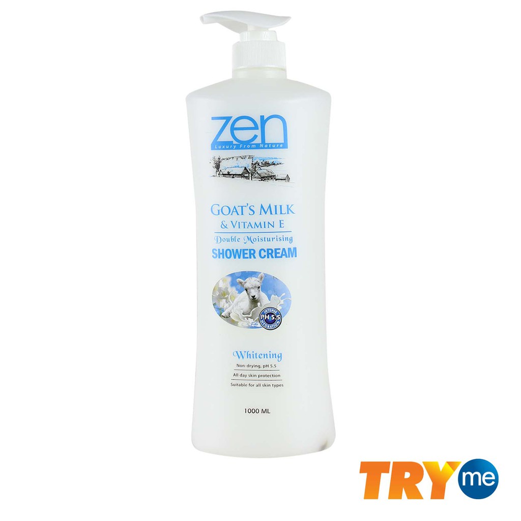 Zen Goat's Milk Shower Cream 1L Shopee Malaysia