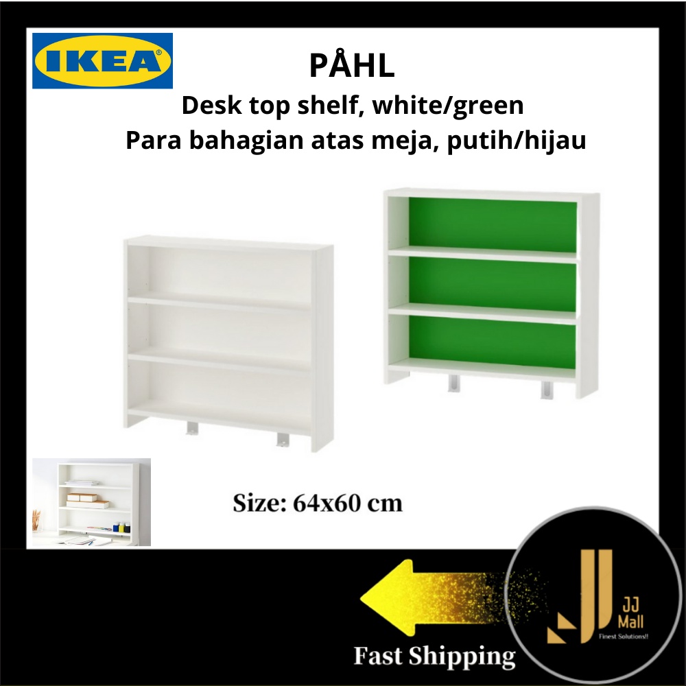 PÅHL desk top shelf, white, 64x60 cm - IKEA