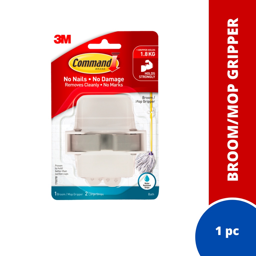 3M Command Bath Broom/Mop Gripper | Shopee Malaysia