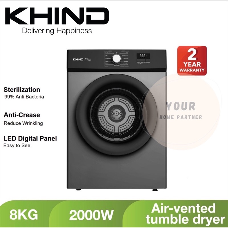 Khind Dryer CD819 8KG Pengering Baju Shopee Malaysia