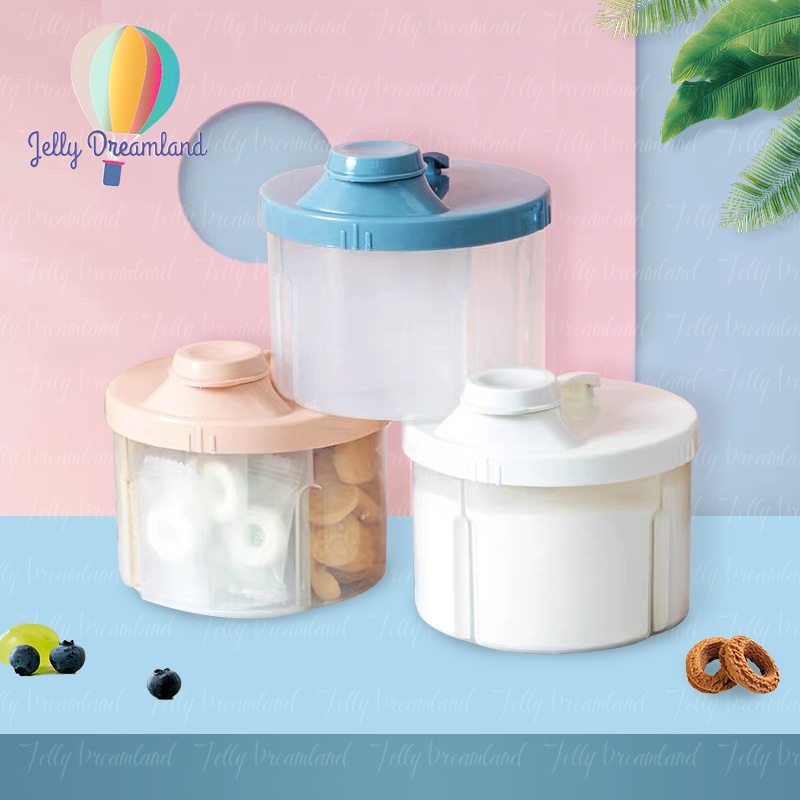 Grid Portable Milk Powder Container Baby Food Storage Box