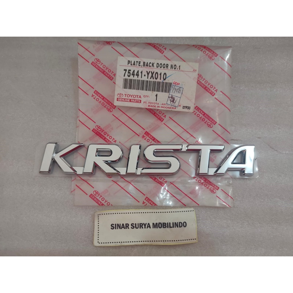 ORIGINAL KRISTA EMBLEM READY | Shopee Malaysia