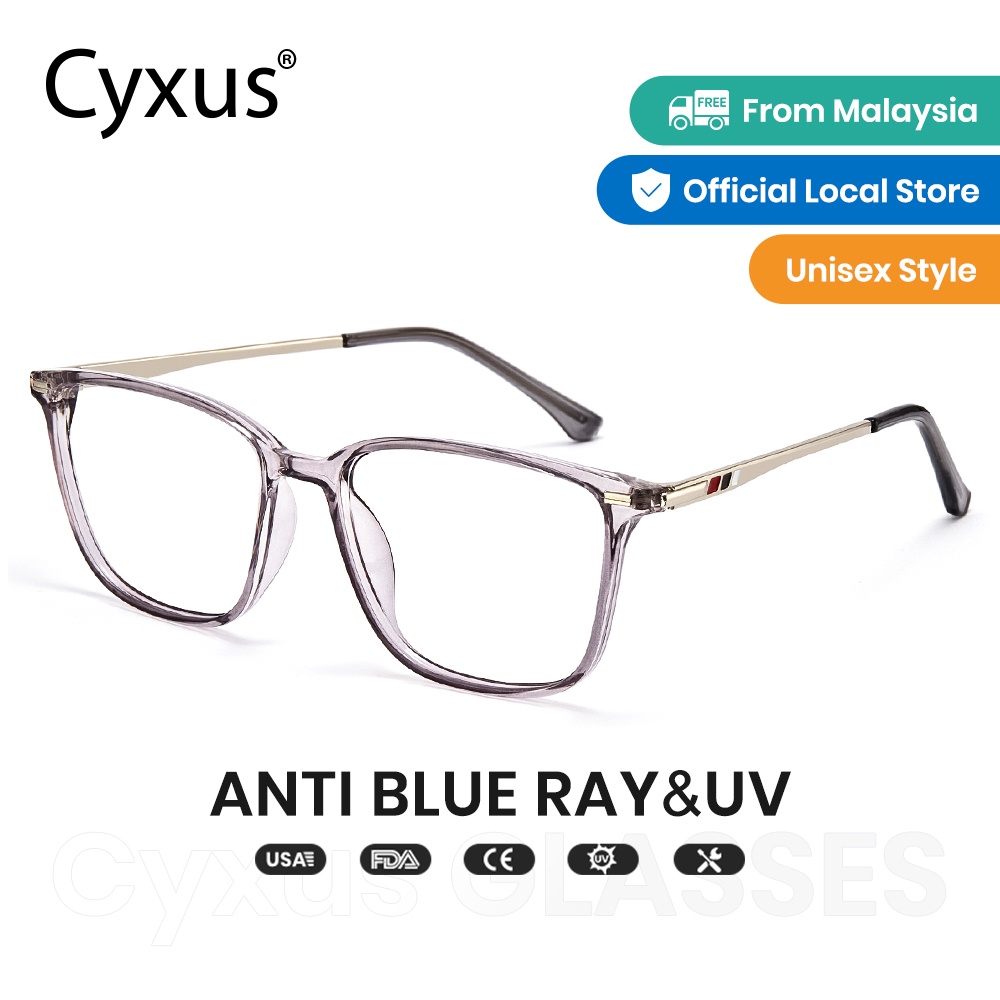 Local Seller Cyxus Anti Blue Light Glasses For Womenmen Fashion Tinr90 Cermin Mata Anti 9939