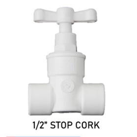 PVC WHITE PLASTIC 1/2
