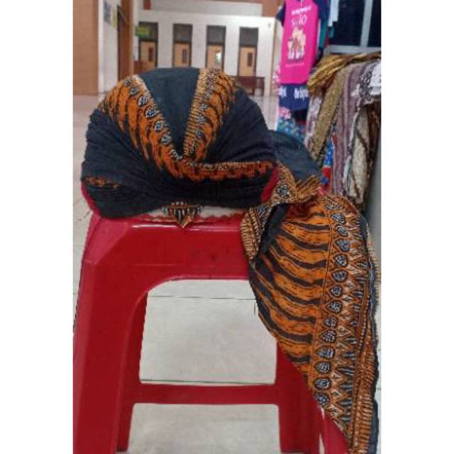 Jogja folding Blangkon with Modang motif pigtails | Shopee Malaysia