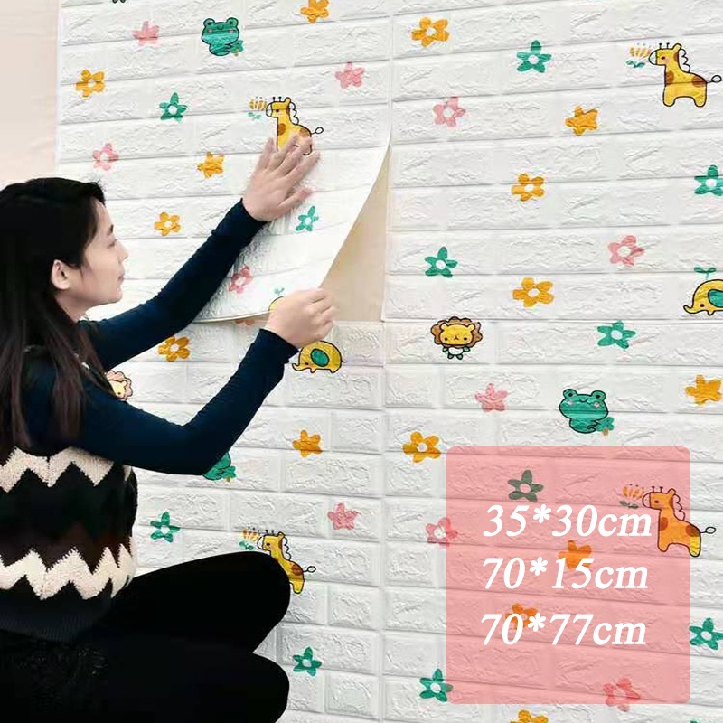 💖Ready Stock 70*77cm💖 3d Wallpaper Pelekat dinding Wall paper dinding ...