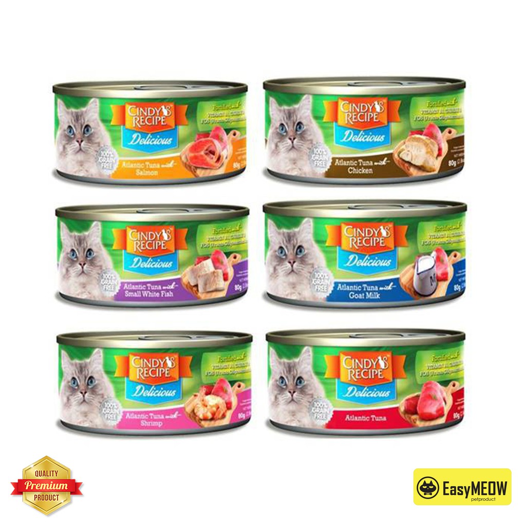 NEW STOCK !!! Cindy's Recipe - Delicious Series Cat Canned Food - 80g ...